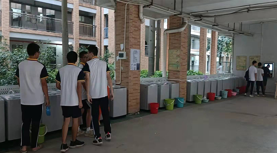 好評續(xù)單！江門一中學(xué)校持續(xù)追加共享洗衣機！