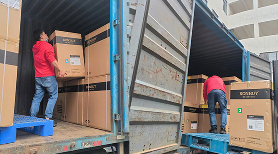 整裝待發(fā)！客戶50臺(tái)衣物烘干機(jī)裝柜完畢