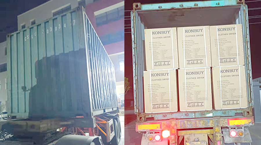 國內(nèi)外市場“兩開花”！康標(biāo)滾筒干衣機(jī)出貨到國外
